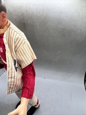 Vintage Rosko Johnny Hero Doll Action Figure 1960's RARE Yankees Baseball 13” Item image 7