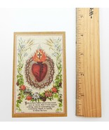 Holy Card Sacred Heart –Pack of 10 – 2.75 x 4.25&quot; –Vintage Holy Card Rep... - £4.13 GBP