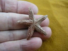 (Y-STA-6) little RED Starfish marine sea star stone carving SOAPSTONE lo... - £6.75 GBP