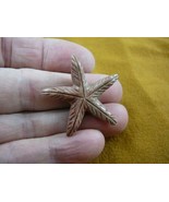 (Y-STA-6) little RED Starfish marine sea star stone carving SOAPSTONE lo... - $8.59