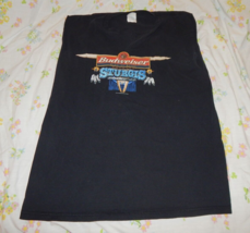 Vintage 1999 Budweiser Sturgis South Dakota Mens XL Graphic T-Shirt Black Y2K - £5.84 GBP