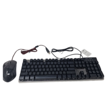 MageGee Wired Gaming Ergonomic Mouse and Keyboard USB Optical RGB Backlit - £27.53 GBP