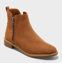 Universal Thread Women&#39;s Faux Suede Tan Brenna Ankle Boots with Memory F... - $11.07