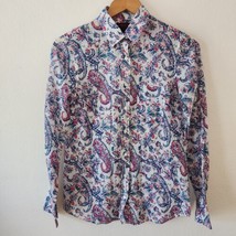 J Crew Liberty Art Fabrics Boy Shirt in Aaron Paisley Silk Cotton Womens... - £25.06 GBP
