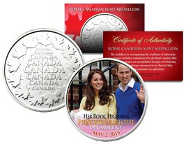 Princess Charlotte Of Cambridge Royal Canadian Mint Medallion Coin William Kate - $8.56