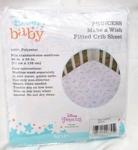 Disney Princess Make a Wish Fitted Crib Sheet -28"×52" image 3