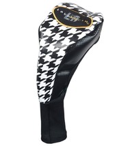 WINNING EDGE LOUDMOUTH HOUNDSTOOTH BLACK / WHITE DRIVER HEADCOVER - £26.58 GBP