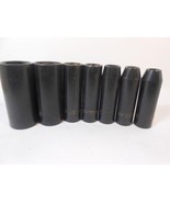 Performance Tools Deep Sockets lot of 7 6 Point 1&quot; to 3/8&quot; - £7.47 GBP