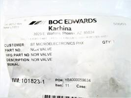 BOC Edwards 101823-1 Gate Valve Replacement Ball NOR Valve 1-1/2&quot; ID New - $16.54