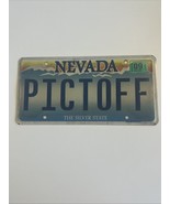 NEVADA SILVER STATE VANITY LICENSE PLATE  &quot;PICTOFF&quot; PICKED OFF NFL Raide... - $25.00