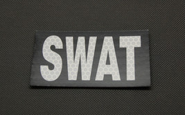 SOLAS Reflective SWAT Special Weapons And Tactics Police Unit Patch Hook Backing - £8.47 GBP