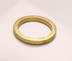 14K Golid Yellow Gold ring band  Matte Finish - £128.60 GBP