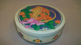 Strawberries in a Basket, Decorative Metal Cookie or Candy Tin - $19.00