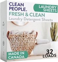 Clean People Laundry Detergent Sheets - Recyclable Packaging, Hypoallerg... - £14.10 GBP