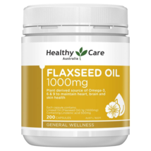Healthy Care Super Flaxseed Oil 1000mg - 200 Capsules - £74.68 GBP