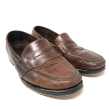 Cole Haan Country Penny Loafers Mens Sz 10M VTG Hand Sewn Brown Leather Slip On - $29.99