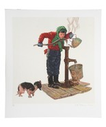 &quot;Winter Morning&quot; by Norman Rockwell Lithograph on Arches Paper Ettinger Inc - $18,281.42 MXN