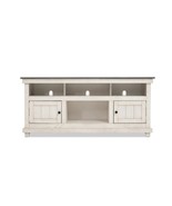 Kona II 60&#39;&#39; White &amp; Gray Fully Assembled Storage TV Stand - $239.00