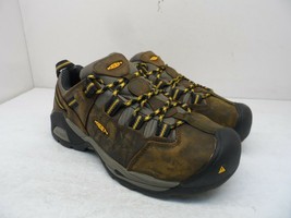 KEEN Women&#39;s Low Detroit XT Waterproof Safety Toe Hiking Work Shoes Brown 9W - £44.58 GBP