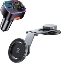 Bluetooth 5.3 FM Transmitter Car Adapter 48W PD 36W 12W and Magnetic Car Phone M - £90.57 GBP