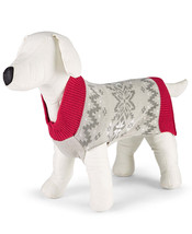allbrand365 designer Winter Fairisle Ribbed Trim Pet Sweater,Fairisle,X-Large - £16.89 GBP