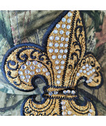 ADJUSTABLE LICENSED MOSSY OAK CAMO RHINESTONE Fleur De Lis CAP HAT - $28.72 CAD