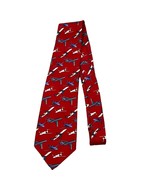 Robert Talbott Nordstrom Red Silk Airplane Print Necktie - $28.80