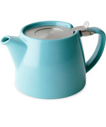 FORLIFE - Stump Turquoise Teapot with infuser - Ceramic teapot 13.52oz /... - £31.43 GBP