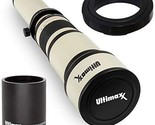 Ultimaxx 650-1300Mm (W/ 2X Converter 1300-2600Mm) Telephoto Zoom Lens Se... - £155.63 GBP