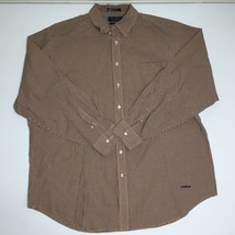 Daniel Cremieux Men&#39;s Button Up Long Sleeved Striped Shirt Burgundy Size XL - £23.96 GBP