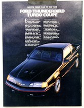 1986	Ford Thunderbird Motor Trend Car Of The Year Advertising	4549 - £5.82 GBP