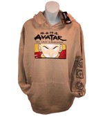 Men&#39;s L Nickelodeon Avatar the Last Airbender Sweatshirt Hoodie Beige NWT - $31.47