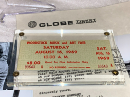 Woodstock 1969 Ticket Unused Original Saturday Jimi Hendrix Janis Joplin Coa Usa - £65.73 GBP