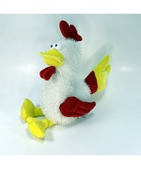 BJ Toy Co Plush Chicken Soft Stuffed Eyelash Body Velvet Wings Beak Nove... - £11.69 GBP