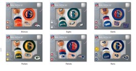 NFL Real Wood Baby Rattles (2-Pack) by MasterPieces Puzzle -Select- Team Below - £20.87 GBP