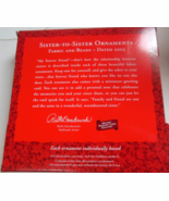 Hallmark Keepsake Ornaments Sister-to-Sister Give One Keep One - €14,24 EUR
