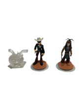 Disney Infinity Lone Ranger and Tonto Figurines and Playset Lot of 3 - £9.92 GBP