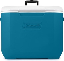 Ice Retention Hard Cooler With Heavy Duty Wheels And Handle, Coleman Chiller - £57.52 GBP