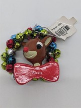 Ornament - Rudolph the Red Nosed Reindeer  - Alexis Name Tag - $9.85