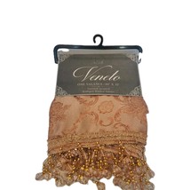 1 Window Valance Olivia Gray Veneto 60&quot;X32&quot; Textured Jacquard Scalloped ... - $368.83 MXN