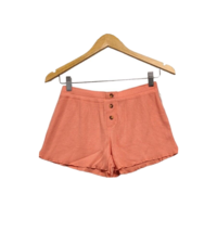 PJ Salvage Sleep Shorts Womens XS Peach Essentials Textured Knit Loungew... - $17.81