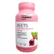 Rx Select Beets 500mg Circulation Superfood 90 Capsules 05/2026 Beet Root - £15.68 GBP
