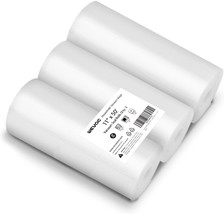 [2024 New] 11&quot; X 50&#39; 3 Rolls, Vacuum Sealer Rolls Bags For Food,, Wevac Lite - £27.47 GBP