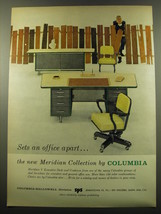 1959 Columbia-Hallowell Meridian Collection Office Furniture Advertisement - £14.29 GBP