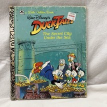 Vintage children stories a little Golden Book Ducktales The Secret City Sea 1988 - $19.99