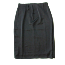 NWT J.Crew 365 Foldover Pencil in Black Satin Crepe Pleated Skirt 4 - $43.56