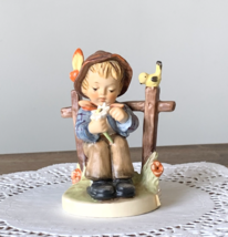Goebel Hummel Figurine &quot;She Loves Me, She Loves Me Not&quot;, 1950&#39;s TMK-6 W Germany - £46.65 GBP