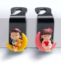 2 Pc. Super Cute Baby Couple Car Hook/ Bag Hanger/Purse Hook/Car Organizer - £6.48 GBP