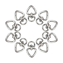 Heart Shape Swivel Snap Hook 360 Rotatable Buckles Keyring Hanging Clasp... - £14.08 GBP