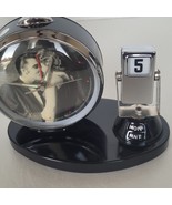 Elvis Presley Alarm Clock Flip Over Calendar &quot;The Kiss&quot; 1996 Wertheim Vi... - $39.59